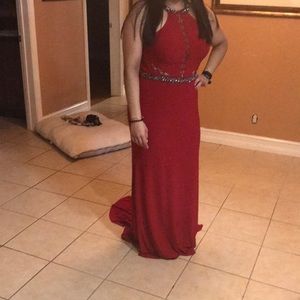 Formal red dress